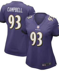 Calais Campbell Baltimore Ravens Womens Game Player Jersey - Purple Nfl
