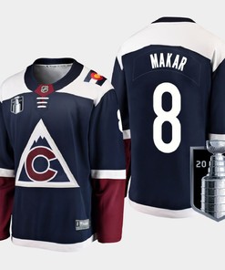 Cale Makar 8 Colorado Avalanche 2022 Stanley Cup Finals Navy Jersey Alternate