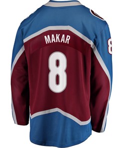 Cale Makar 8 Colorado Avalanche Stanley Cup 2023 Playoffs Patch Home Breakaway Men Jersey - Burgundy