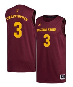 Caleb Christopher 3 Arizona State Sun Devils Basketball Men Jersey - Maroon