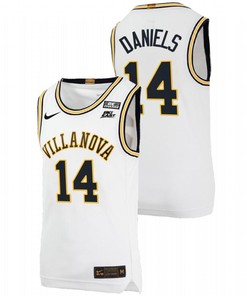 Caleb Daniels 14 White Villanova Wildcats College Basketball Throwback Jersey
