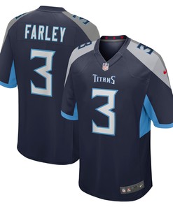 Caleb Farley Tennessee Titans Game Jersey - Navy Nfl