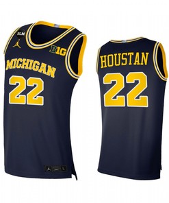 Caleb Houstan 22 Michigan Wolverines 2022-23 Limited Uniform Jersey College Basketball Navy