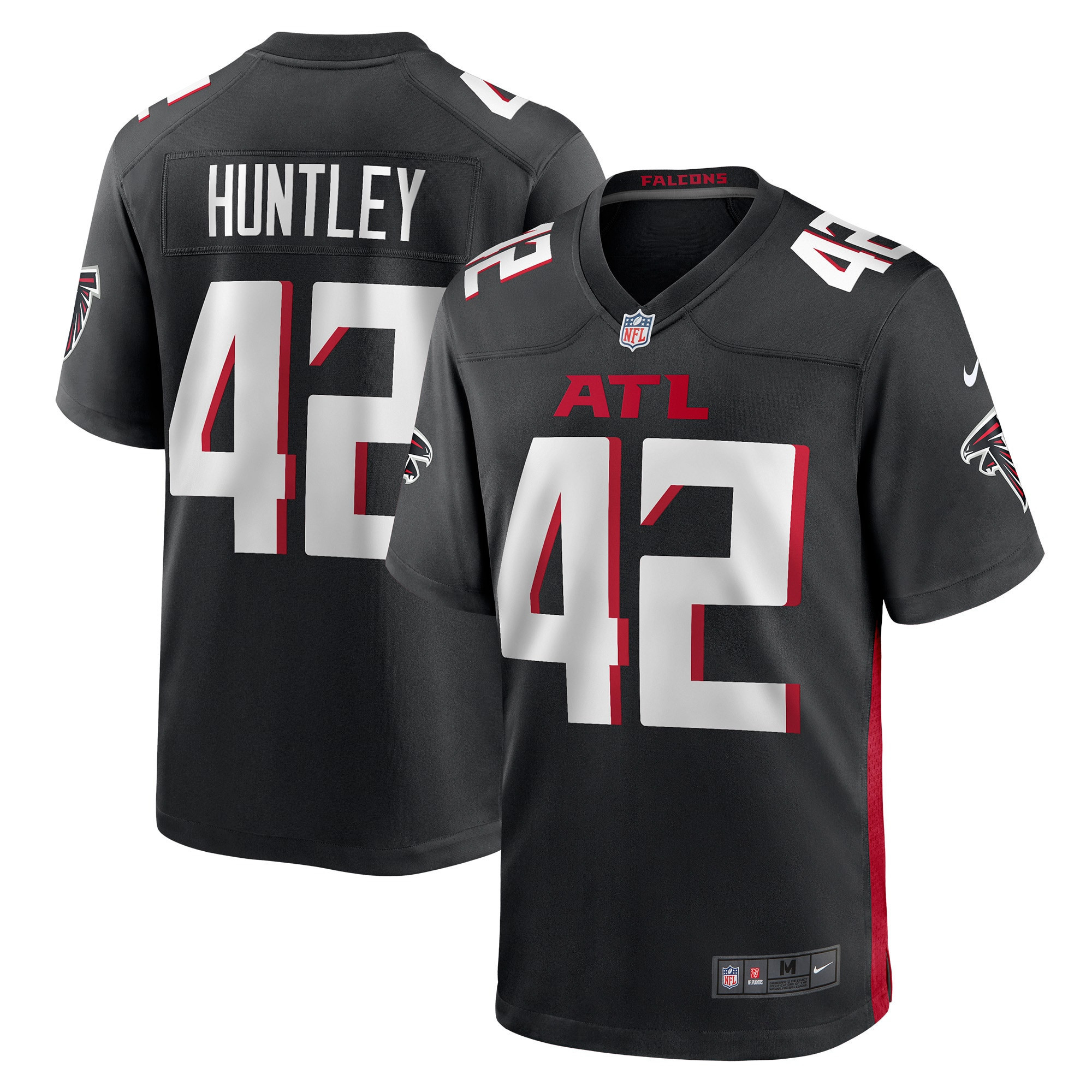 Caleb Huntley Atlanta Falcons Game Jersey - Black Nfl