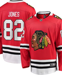 Caleb Jones Chicago Blackhawks Fanatics Branded Breakaway Player Jersey - Red Nhl