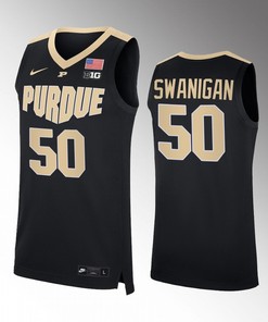 Caleb Swanigan 50 Purdue Boilermakers RIP Biggie Jersey Basketball Black