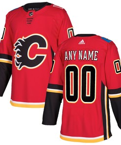 Calgary Flames Adidas Authentic Custom Jersey - Red Custom Jerseys Nhl