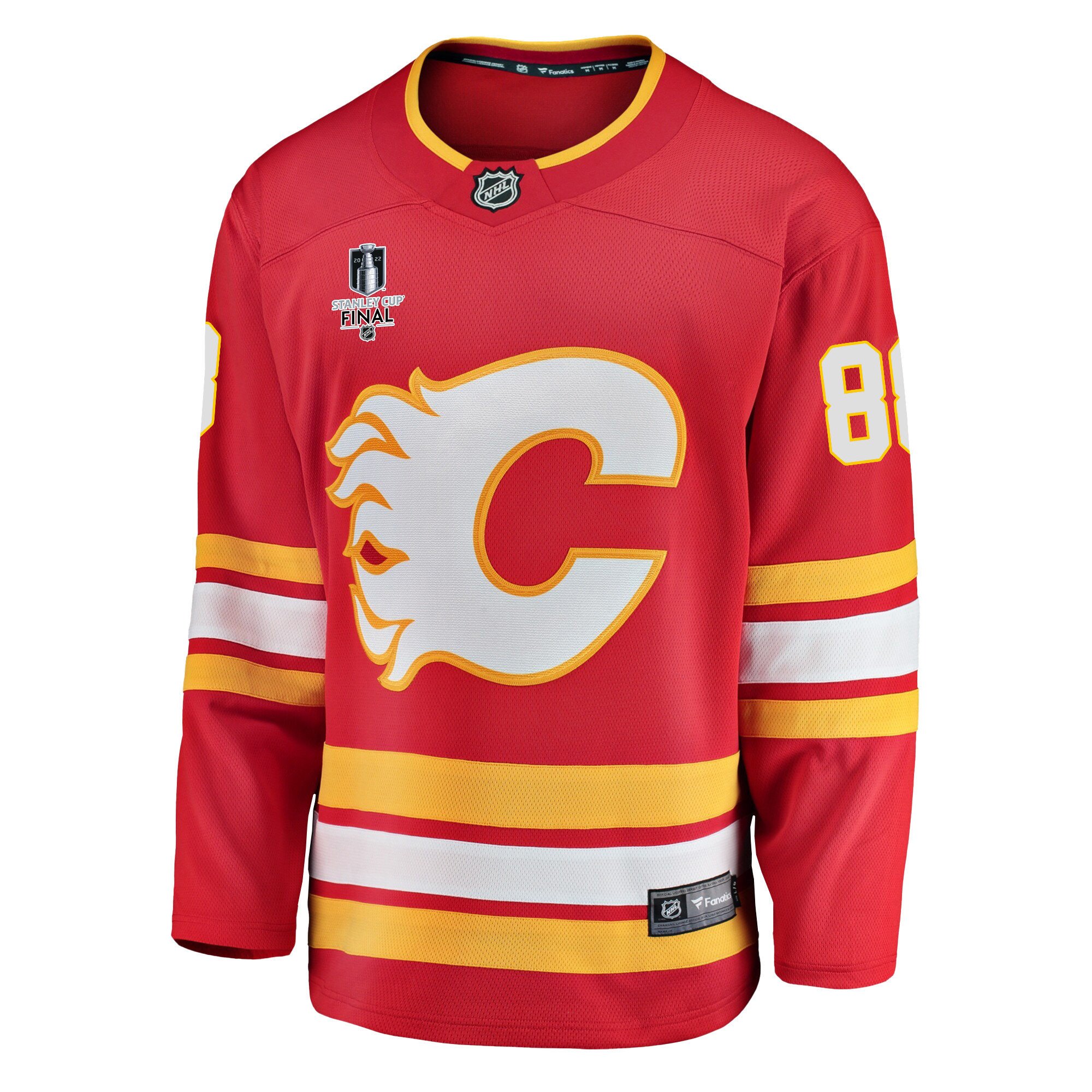 Calgary Flames Andrew Mangiapane 88 Home 2022 Stanley Cup Final Breakaway Men Jersey - Red