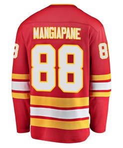 Calgary Flames Andrew Mangiapane 88 Home 2022 Stanley Cup Playoffs Breakaway Men Jersey - Red
