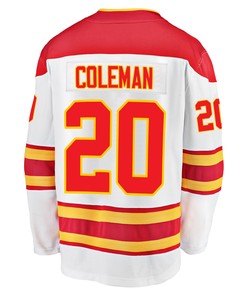 Calgary Flames Blake Coleman 20 Away 2022 Stanley Cup Playoffs Breakaway Men Jersey - White