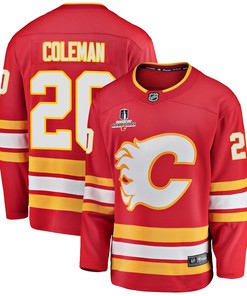 Calgary Flames Blake Coleman 20 Home 2022 Stanley Cup Champions Breakaway Men Jersey - Red