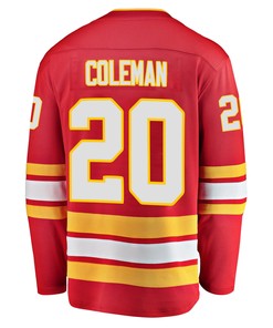 Calgary Flames Blake Coleman 20 Home 2022 Stanley Cup Playoffs Breakaway Men Jersey - Red