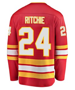 Calgary Flames Brett Ritchie 24 Home 2022 Stanley Cup Champions Breakaway Men Jersey - Red