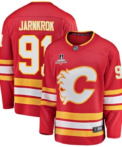 Calgary Flames Calle Jarnkrok 91 Home 2022 Stanley Cup Champions Breakaway Men Jersey - Red
