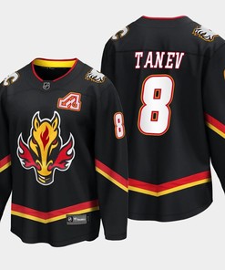 Calgary Flames Christopher Tanev 8 Alternate Black Jersey Breakaway Player