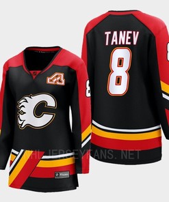 Calgary Flames Christopher Tanev 8 Black Special Edition 2.0 Breakaway Player 2022 Jersey Women