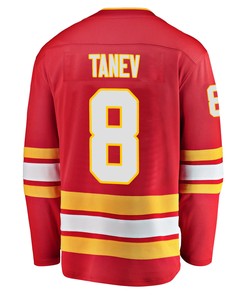 Calgary Flames Christopher Tanev 8 Home 2022 Stanley Cup Champions Breakaway Men Jersey - Red