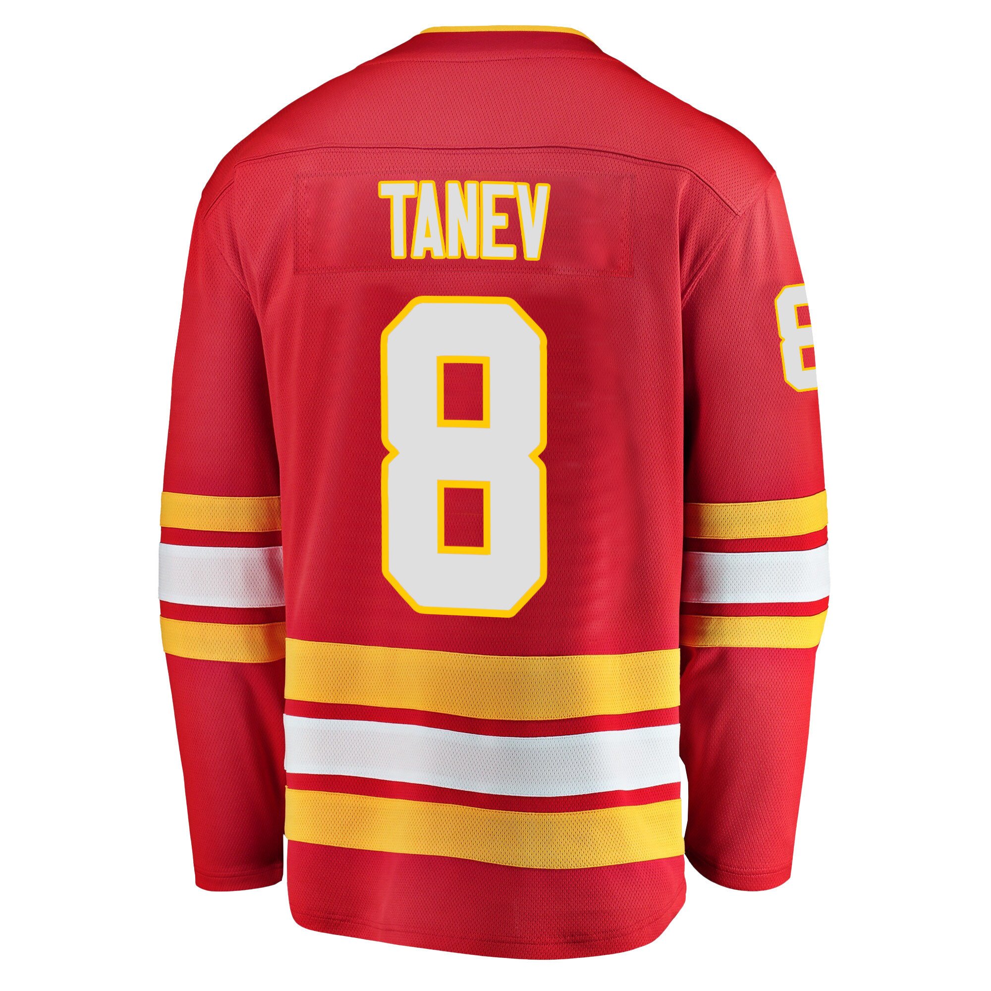 Calgary Flames Christopher Tanev 8 Home 2022 Stanley Cup Champions Breakaway Men Jersey - Red