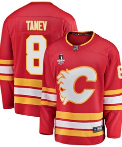 Calgary Flames Christopher Tanev 8 Home 2022 Stanley Cup Final Breakaway Men Jersey - Red