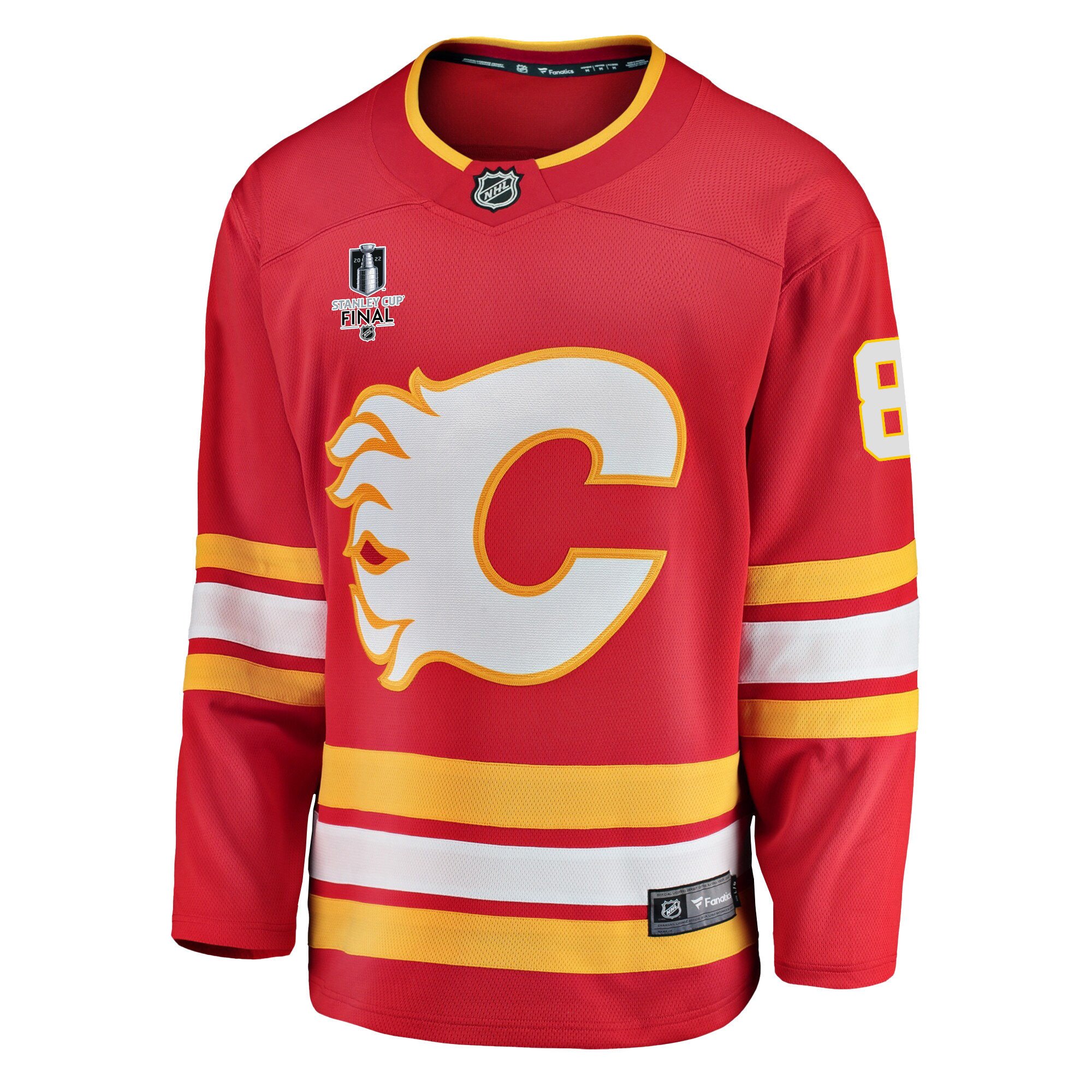Calgary Flames Christopher Tanev 8 Home 2022 Stanley Cup Final Breakaway Men Jersey - Red