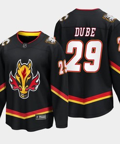 Calgary Flames Dillon Dube 29 Alternate Black Jersey Breakaway Player