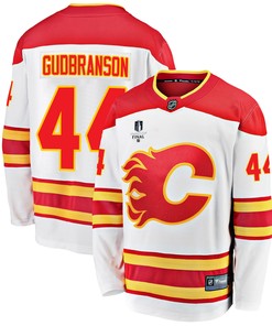Calgary Flames Erik Gudbranson 44 Away 2022 Stanley Cup Final Breakaway Men Jersey - White