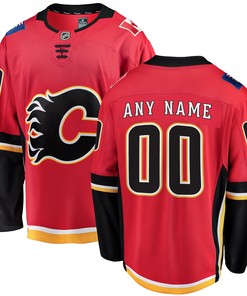 Calgary Flames Fanatics Branded Alternate Premier Breakaway Custom Jersey - Red/black Custom Jerseys Nhl