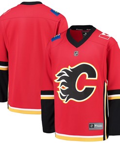 Calgary Flames Fanatics Branded Alternate Replica Blank Jersey - Red/black Nhl