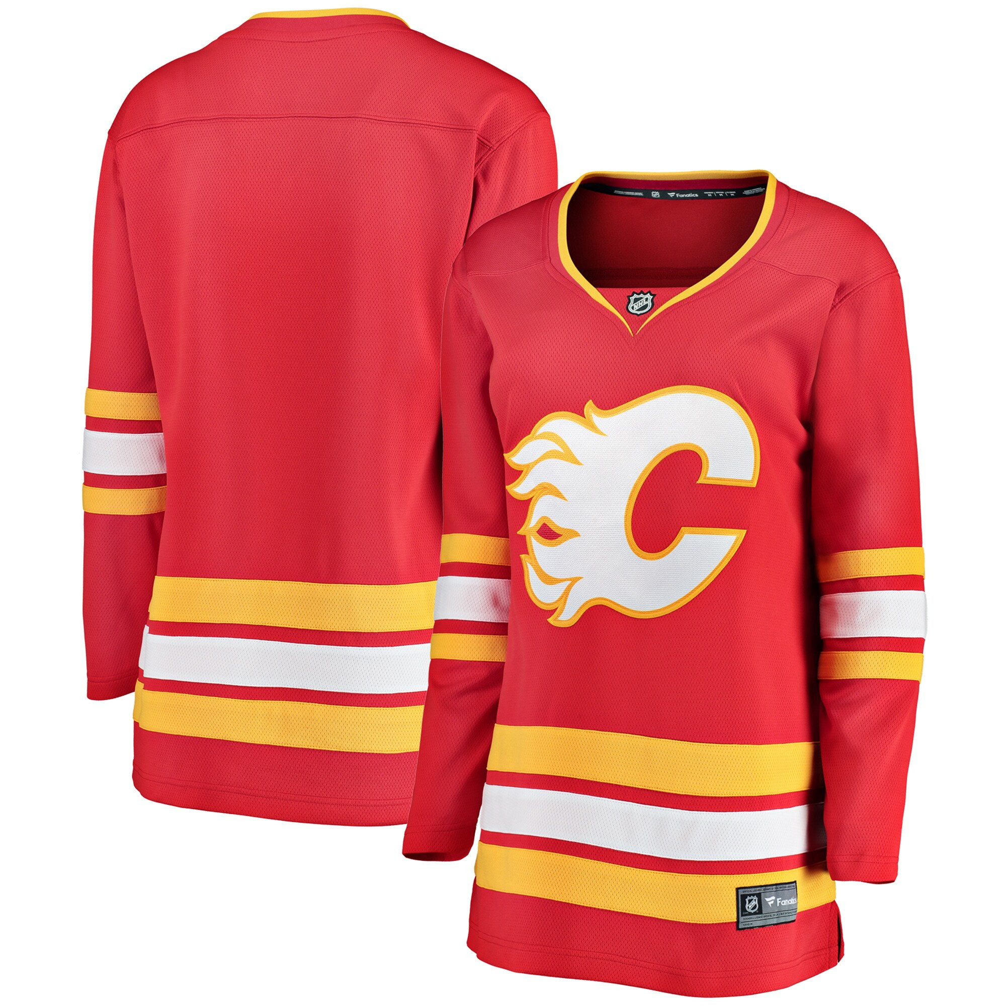 Calgary Flames Fanatics Branded Womens Home Breakaway Jersey - Red Nhl