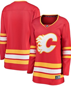 Calgary Flames Fanatics Branded Womens Home Breakaway Jersey - Red Nhl