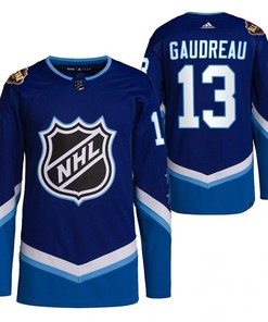 Calgary Flames Johnny Gaudreau 2022 All-Star Blue 13 Jersey Primegreen