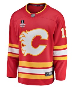 Calgary Flames Mikael Backlund 11 Home 2022 Stanley Cup Final Breakaway Men Jersey - Red