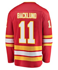 Calgary Flames Mikael Backlund 11 Home 2022 Stanley Cup Final Breakaway Men Jersey - Red