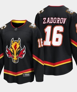 Calgary Flames Nikita Zadorov 16 Alternate Black Jersey Breakaway Player