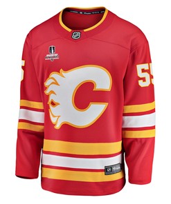 Calgary Flames Noah Hanifin 55 Home 2022 Stanley Cup Playoffs Breakaway Men Jersey - Red