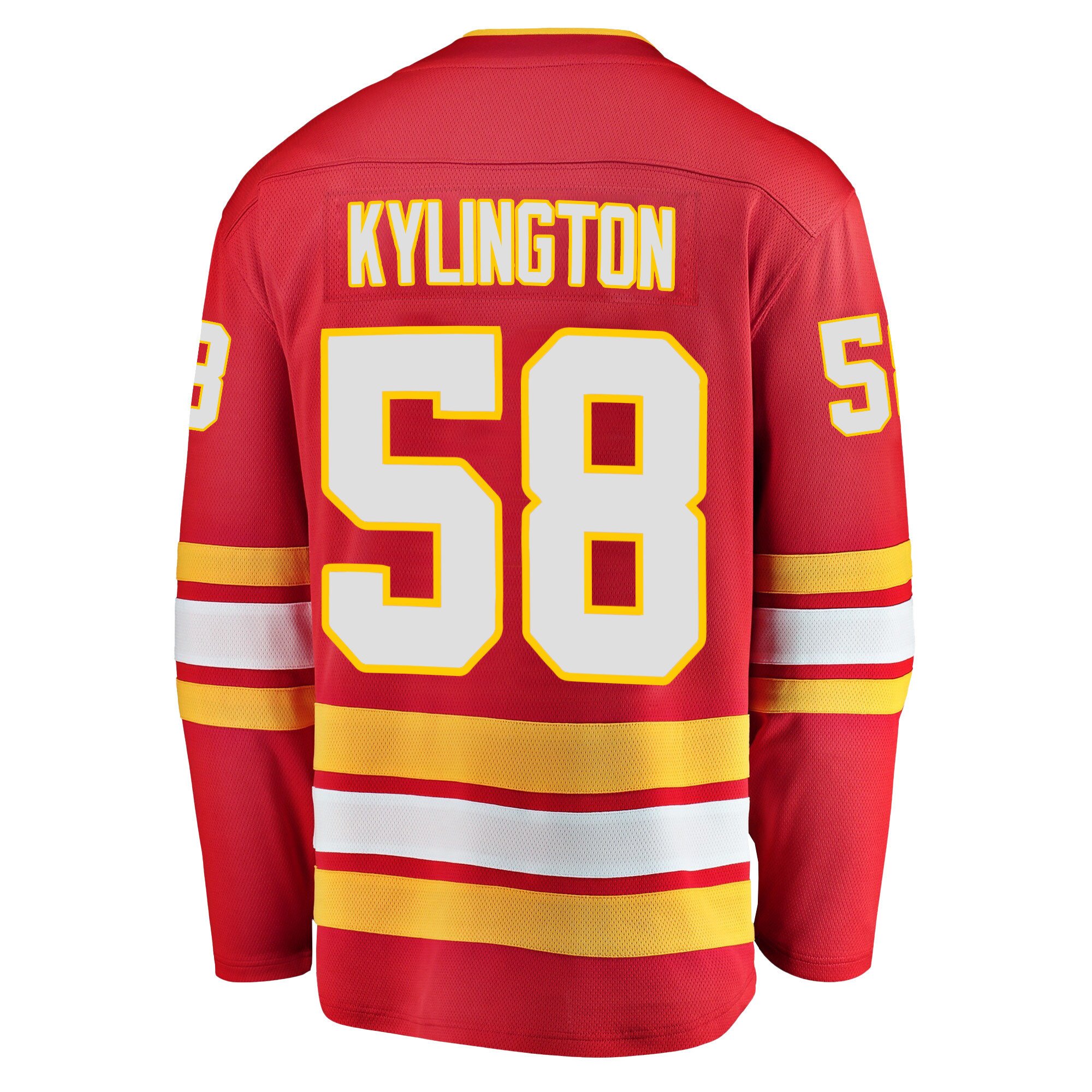 Calgary Flames Oliver Kylington 58 Home 2022 Stanley Cup Final Breakaway Men Jersey - Red