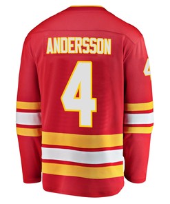 Calgary Flames Rasmus Andersson 4 Home 2022 Stanley Cup Champions Breakaway Men Jersey - Red