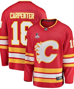 Calgary Flames Ryan Carpenter 18 Home 2022 Stanley Cup Playoffs Breakaway Men Jersey - Red