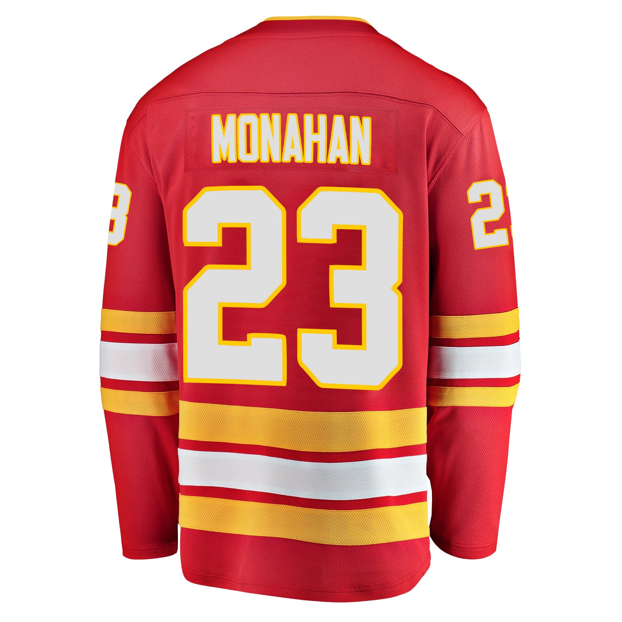 Calgary Flames Sean Monahan 23 Home 2022 Stanley Cup Playoffs Breakaway Men Jersey - Red