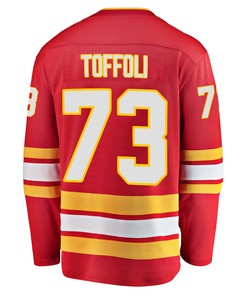 Calgary Flames Tyler Toffoli 73 Home 2022 Stanley Cup Final Breakaway Men Jersey - Red
