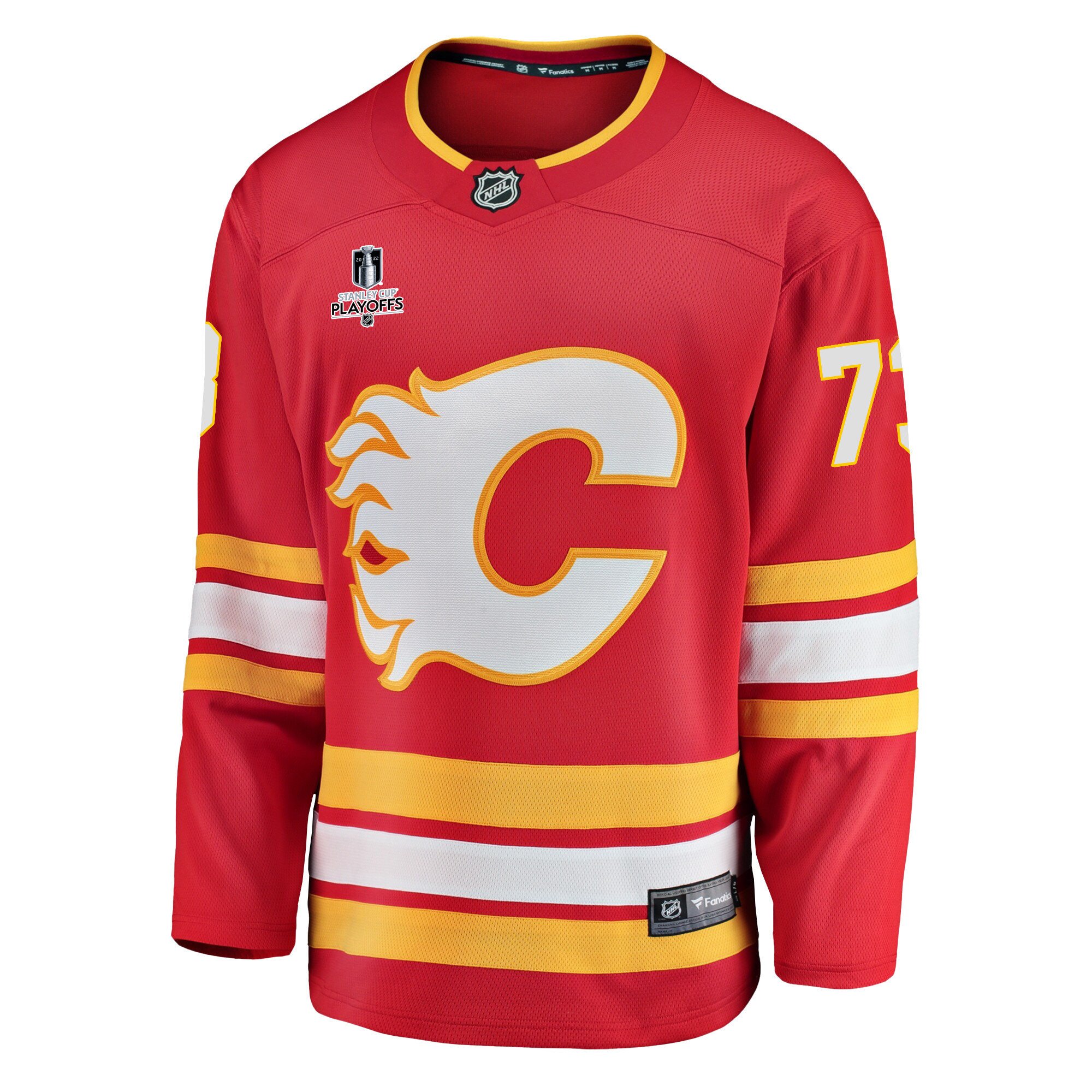 Calgary Flames Tyler Toffoli 73 Home 2022 Stanley Cup Playoffs Breakaway Men Jersey - Red