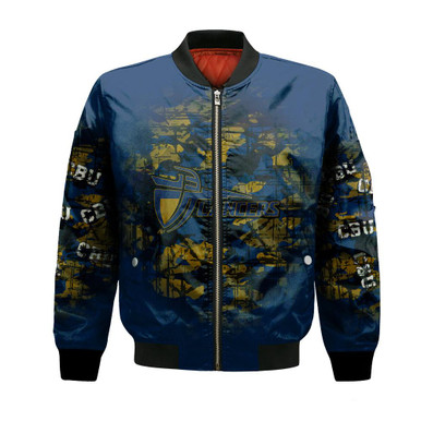 California Baptist Lancers Bomber Jacket Camouflage Vintage - NCAA