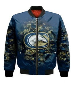 California Davis Aggies Bomber Jacket Camouflage Vintage  - NCAA