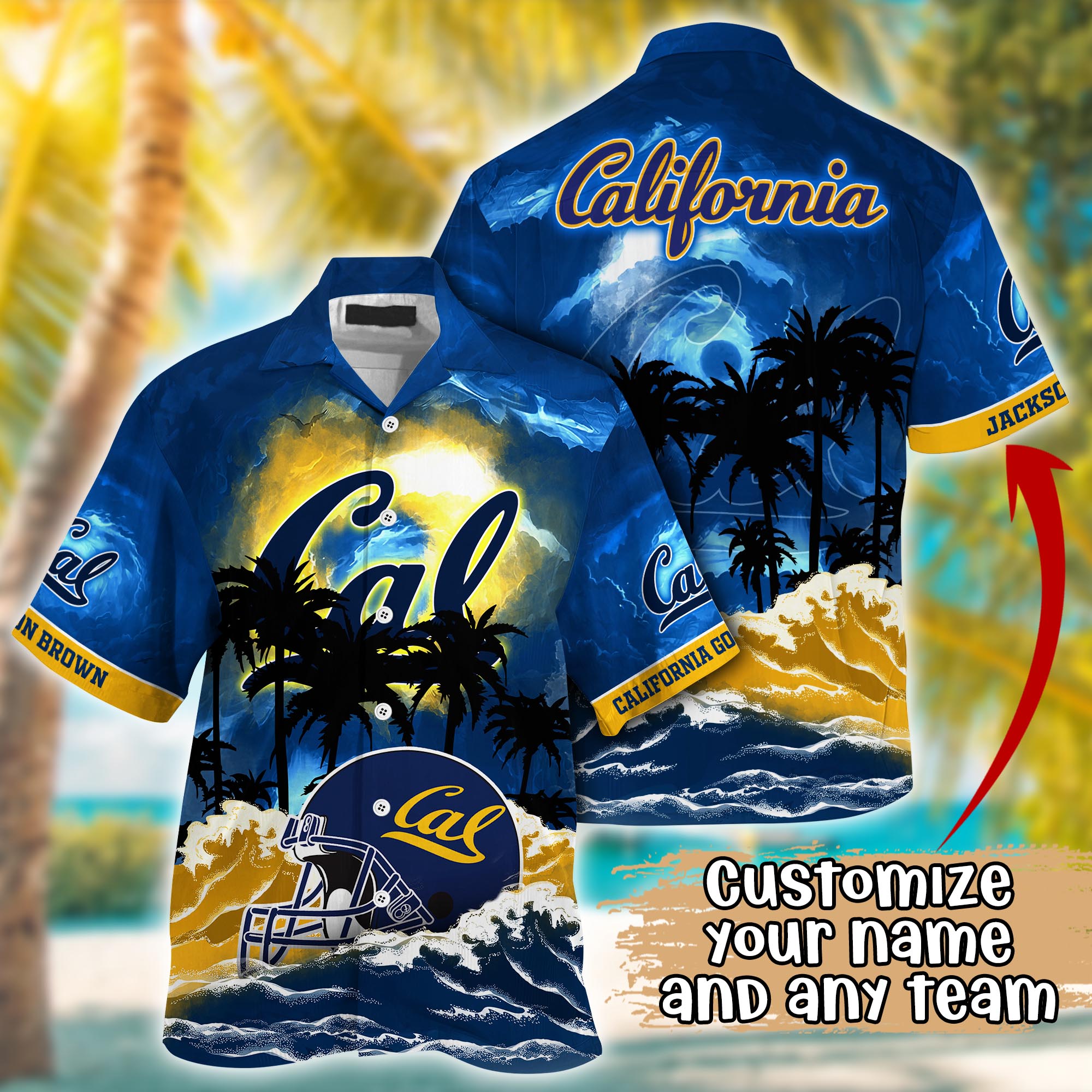California Golden Bears NCAA Best Hawaiian Shirt Ever- Customize Any Team Any League