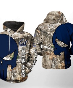 California Golden Bears NCAA Camo Veteran Hunting 3D All Over Print Hoodie, Zip-Up Hoodie
