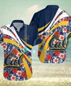 California Golden Bears NCAA Hibiscus Tropical Flower Hawaiian Shirt