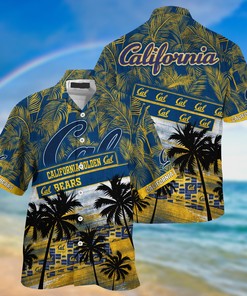 California Golden Bears NCAA Palm Tree Pattern Hawaii Shirt For Sports Fans