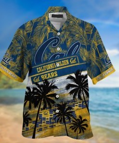 California Golden Bears NCAA Palm Tree Pattern Hawaii Shirt For Sports Fans