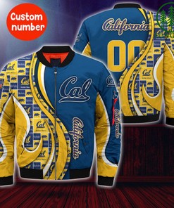 California Golden Bears NCAA3 Custom Number Bomber Jacket   for fans