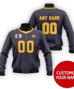 California Golden Bears Ncaa Sport Team Blue Personalized Number Name Jersey Style Gift For Golden Bears Fans Bomber Jacket